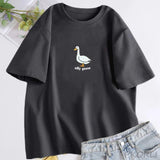 Silly Goose T-Shirt Women Trendy Unisex T Shirt Summer