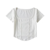 Women T-Shirt Summer Slim Short-Sleeved Tops Women