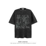 American vintage street T-shirt retro men loose