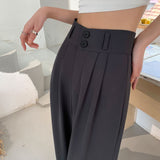 Palazzo Pants High-Grade Suit Pants Women's Summer Loose Straight Wide-Leg Pants