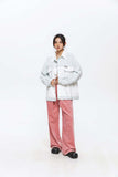 Unisex Jacket Autumn Monochrome Stitching Casual Coat Women's Clothing