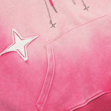 Men Hoodie Cross XINGX Patch Spray Painting Distressed Hooded Bathroom