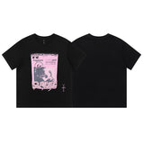 Travis Scott T-Shirt Travis Scott Pink Printed Short Sleeve T-Shirt