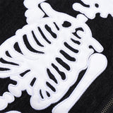 Men Denim Jacket Embroidered Denim Jacket Men's Loose Jacket Coat