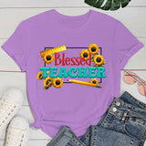 Teachers' Day T shirt Fashion Funny Blessed Teacher