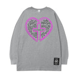 Men Long Sleeve Shirt High Street Sweater Coat Hiphop Long Sleeve T-shirt Autumn