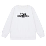 Men Hoodie European Print Distressed round Neck Sweater Men's Long Sleeve Sports