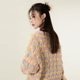 Women Sweater Short Knitted Cardigan for Girls Autumn Casual Sweater