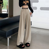 Palazzo Pants Autumn Loose Wide Leg Pants High Waist Casual