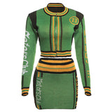 Women Co-Ord Set Fall Women's Clothing Casual Top Sexy Skirt Sets