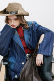 Unisex Jacket Autumn Striped Blooming Women's Suits