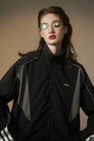 Unisex Jacket Autumn Contrast Color Casual Coat Women's Clothing