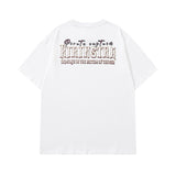 Men's T Shirt Design Short-Sleeved T-shirt Men's and Women's Ins Style Loose Lovers Wild