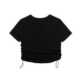Women T-shirt Short-Sleeved T-shirt Women's Letter Printed Cotton Summer round Neck Short Sleeves