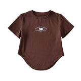 Women T-shirt Vintage Print Short Sleeves T-shirt Women's Summer Casual