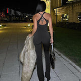 Women Jumpsuit Fashion Fashion Sexy Backless Jumpsuit