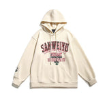 Unisex Jacket Autumn Letter Embroidered Pullover Sweatshirt
