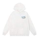 Amiri Hoodie AMI floral alphabet print pattern hooded sweater for men and women