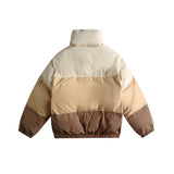 Unisex Sweater Winter Blue Black Color-Raising Bread Coat