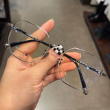 CHH Chrome Hearts Glasses Ultra Light Pure Titanium Polygon Frame Myopia Glasses Frame