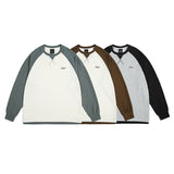 Unisex Hoodie Raglan Sleeve round Neck Men's and Women's Tops Baggy Coat