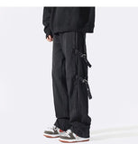 Men Sweatpants Overalls Men's Spring and Summer Loose Straight Casual Pants Trendy