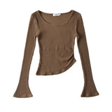 Women T-Shirt Autumn Pure Desire Style Long Sleeve Temperament Top