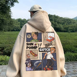 Men Hoodie Hiphop Fashion Brand High Street Sweater Men's Spring and Autumn Loose Hooded