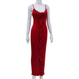 Women Desses Suspender Skirt Ruffled Dress Long Skirt