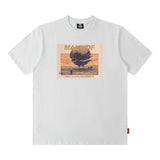 Men T Shirt Skull Graffiti Printing Short Sleeve T-shirt