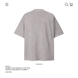 American vintage street T-shirt pure cotton retro men's and women's summer loose