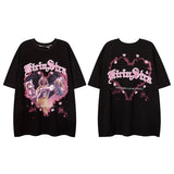 Men T Shirt Printed Short-Sleeved T-shirt Men's Loose Casual