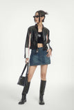 Unisex Jacket Autumn Simplicity High Street Leather Coat