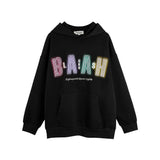 Men Hoodie Five-Pointed Star Spray Painting Printed Hoodie Men's Loose Line Embroidered Hoodie Autumn and Winter