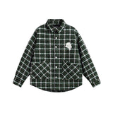 Unisex Jacket Fall Plaid Contrast Color Jacket Women's Clothing