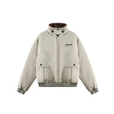 Unisex Jacket Winter Design Pocket Cotton Flight Suit