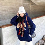 Palm Angle Hoodie Wholesale Cross-Border Fashion Brand Palm Angels Tassel Streamer Broken Bear Embroidery Velvet Hoodie Sweater Men's and Women's Coats