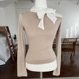 Women Long Sleeve Shirt Women's Tight Autumn and Winter