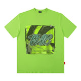 Men T Shirt Hip Hop Retro Letter Short Sleeve T-shirt for Men and Women