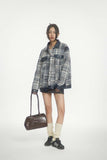 Unisex Jacket Fall Classic Style Stitching Leather Coat