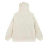 Men Hoodie Hooded Cardigan Sweater Men's Spring and Autumn Letter Towel