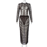 Women Co-Ord Set High Elastic Tight Mid-Length Top Dress Suit Women