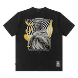 Men T Shirt Dark High Street T-shirt Men and Women Couple Loose Short Sleeve