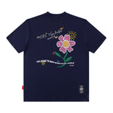 Men T Shirt Drop-Shoulder Sleeve Short Sleeve T-shirt Men and Women Street Loose