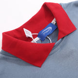 Men Hoodie Lapel Pullover Sweater Boys Embroidered Animal Spring and Autumn Loose Casual Top