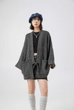 Unisex Sweater Fall Loose Robe Coat Sweater