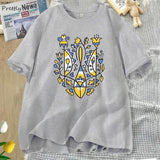 Ukrainian Trident T-shirt Women Men Cotton Ukraine