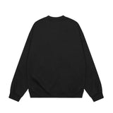 Men Hoodie Embroidered Crew Neck Sweater Spring and Autumn Loose Top Casual