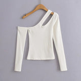 Women T-Shirt T-shirt Women's Autumn and Winter Design Sense Slim Long Sleeve Top