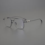 CHH Chrome Hearts Glasses Double Beam Ultra Light Titanium Frame Myopia Glasses Frame